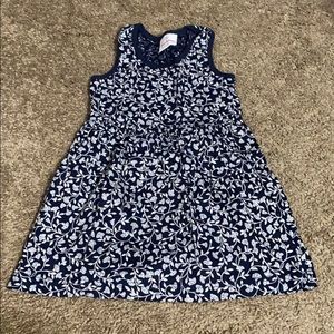 Blue and white dress